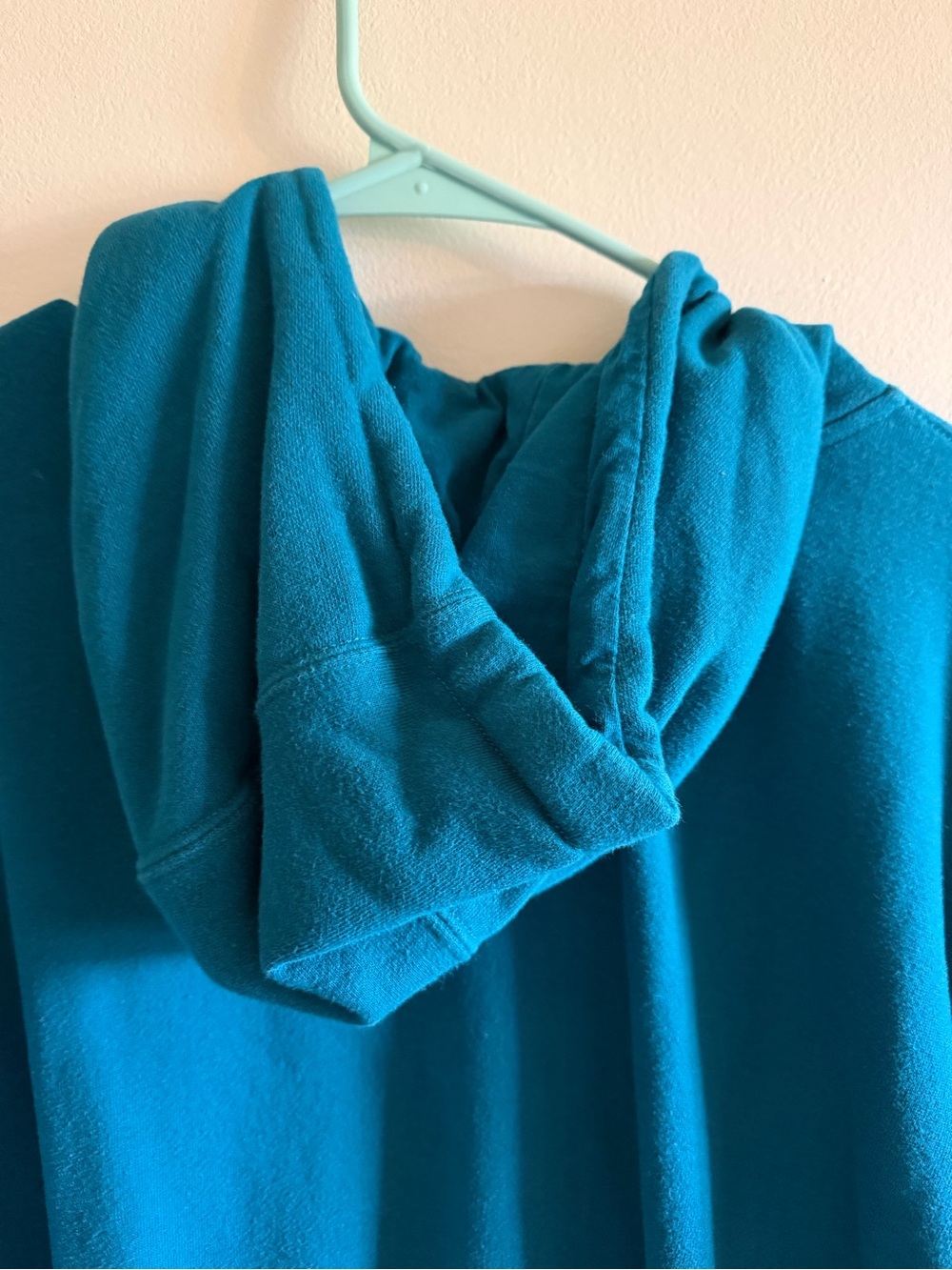 Women’s Teal Hooded Sweatshirt - Teal XL - Picture 14 of 14